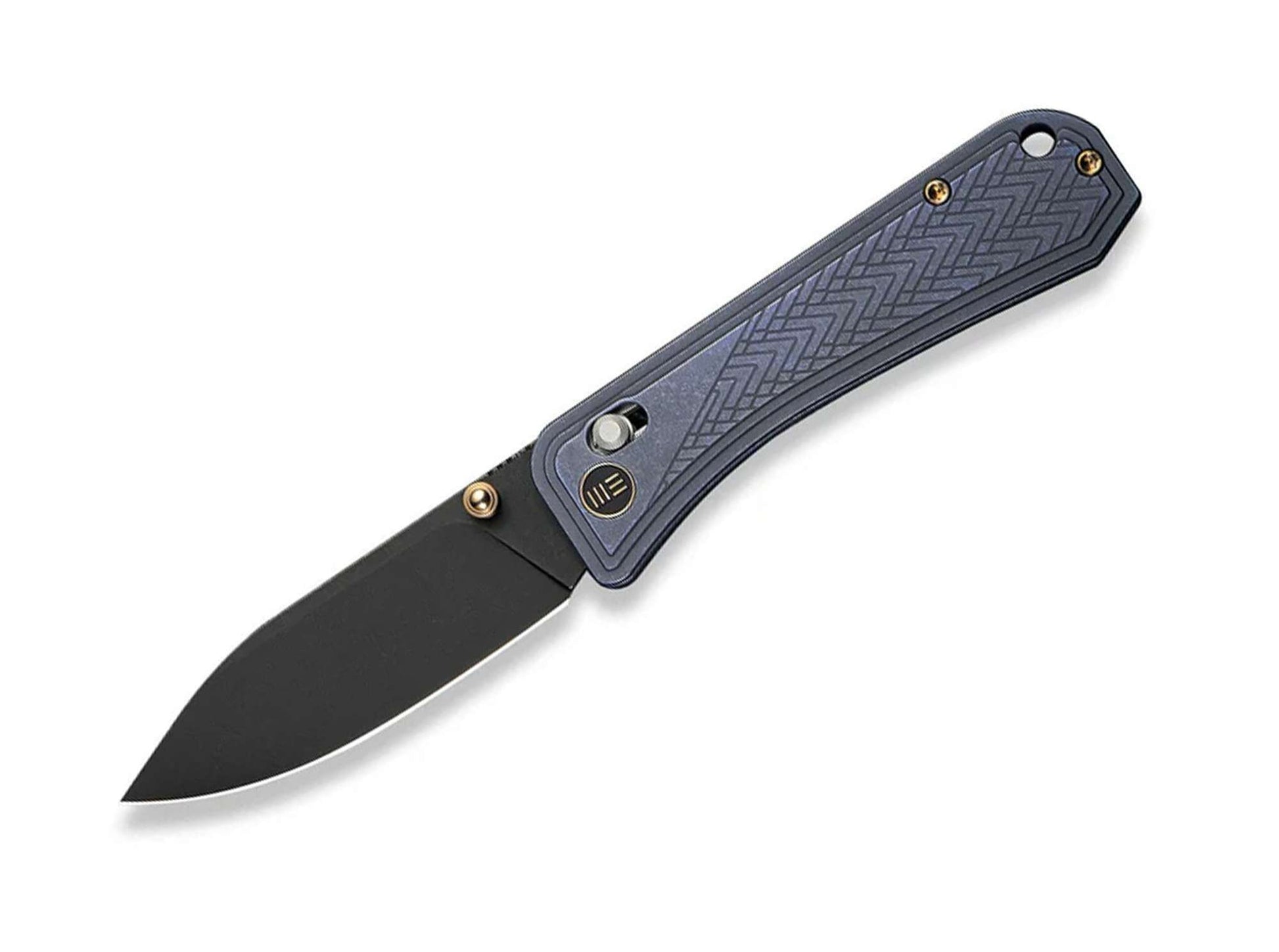 WE Knife Bougie Banter S45VN Titanium Blue Black Stonewashed