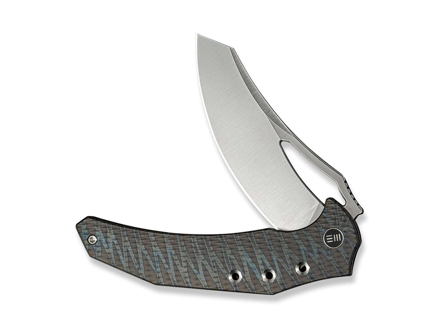 WE Knife Epaulette M390 Diamond Patterned Tiger Stripe Flamed Ti
