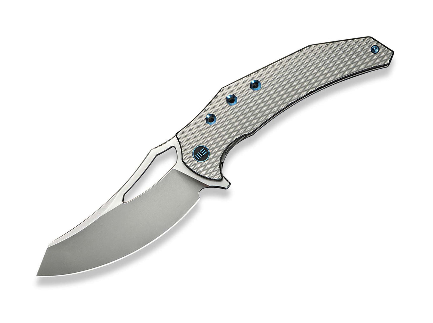 WE Knife Epaulette M390 Diamond Patterned Ti