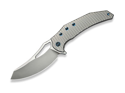 WE Knife Epaulette M390 Diamond Patterned Ti