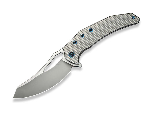 WE Knife Epaulette M390 Diamond Patterned Ti