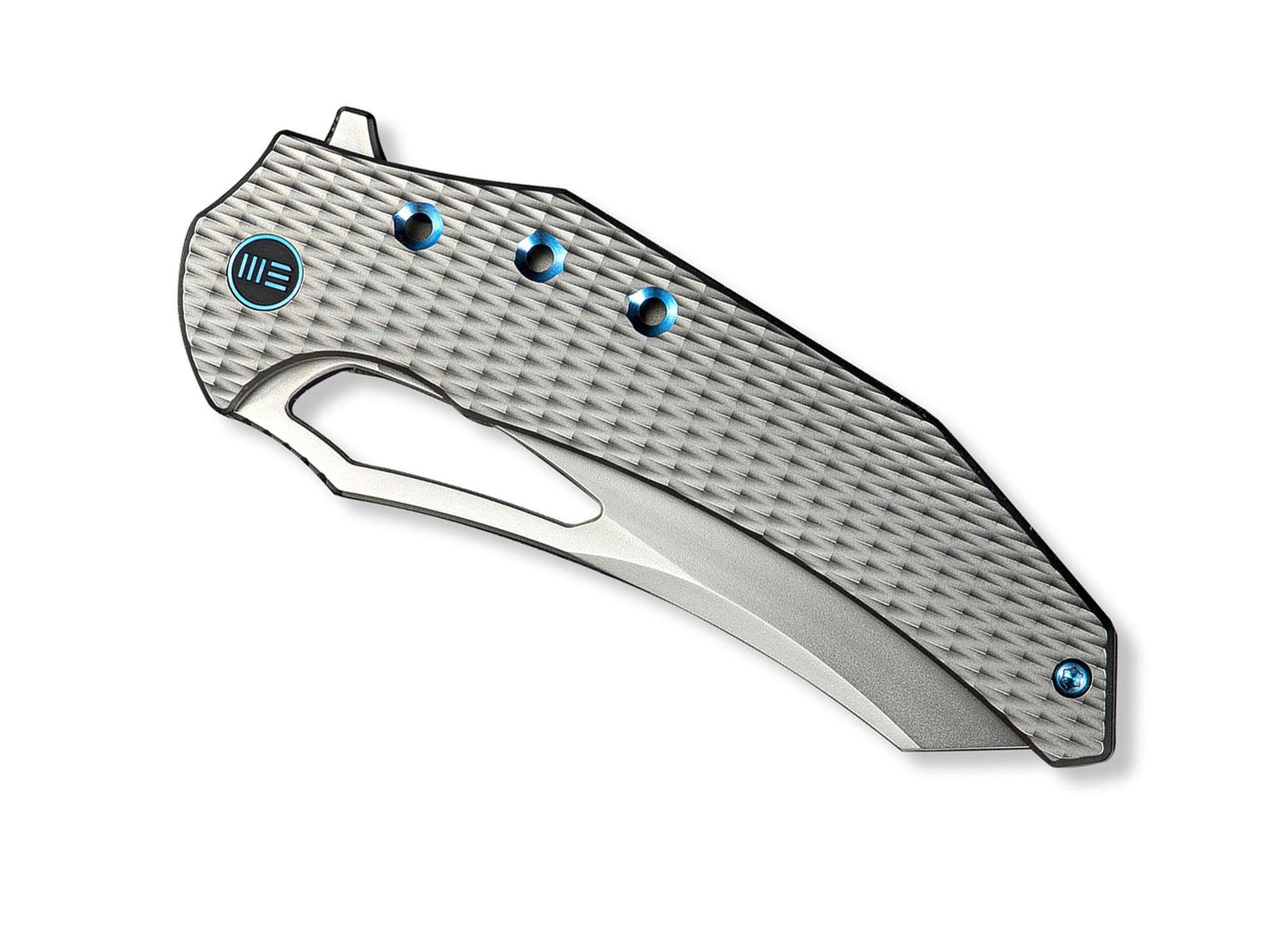 WE Knife Epaulette M390 Diamond Patterned Ti