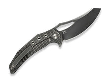 WE Knife Epaulette M390 Diamond Paterned Polished Gray