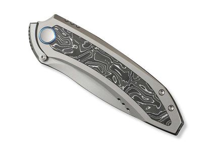 WE Knife Winsome M390 Gray Ti Aluminum Foil CF