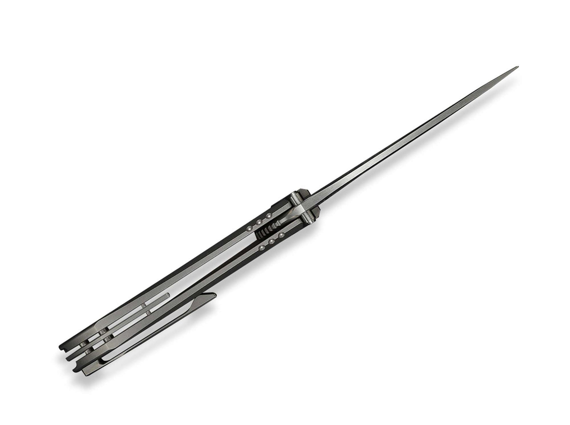 WE Knife Winsome M390 Gray Ti Aluminum Foil CF