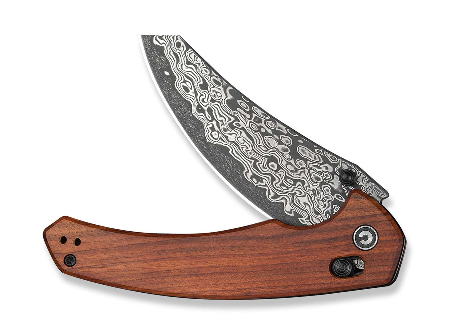 CIVIVI Sixgill Damascus Guibourtia