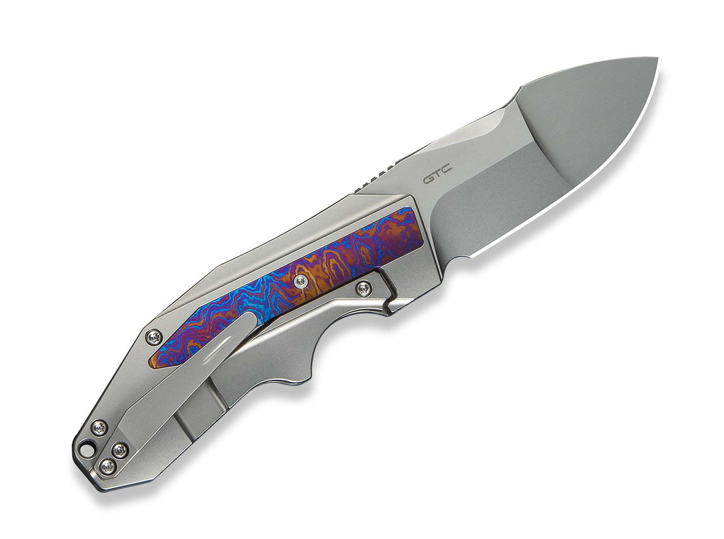 WE Knife Coral 20 CV Polished Ti Timascus