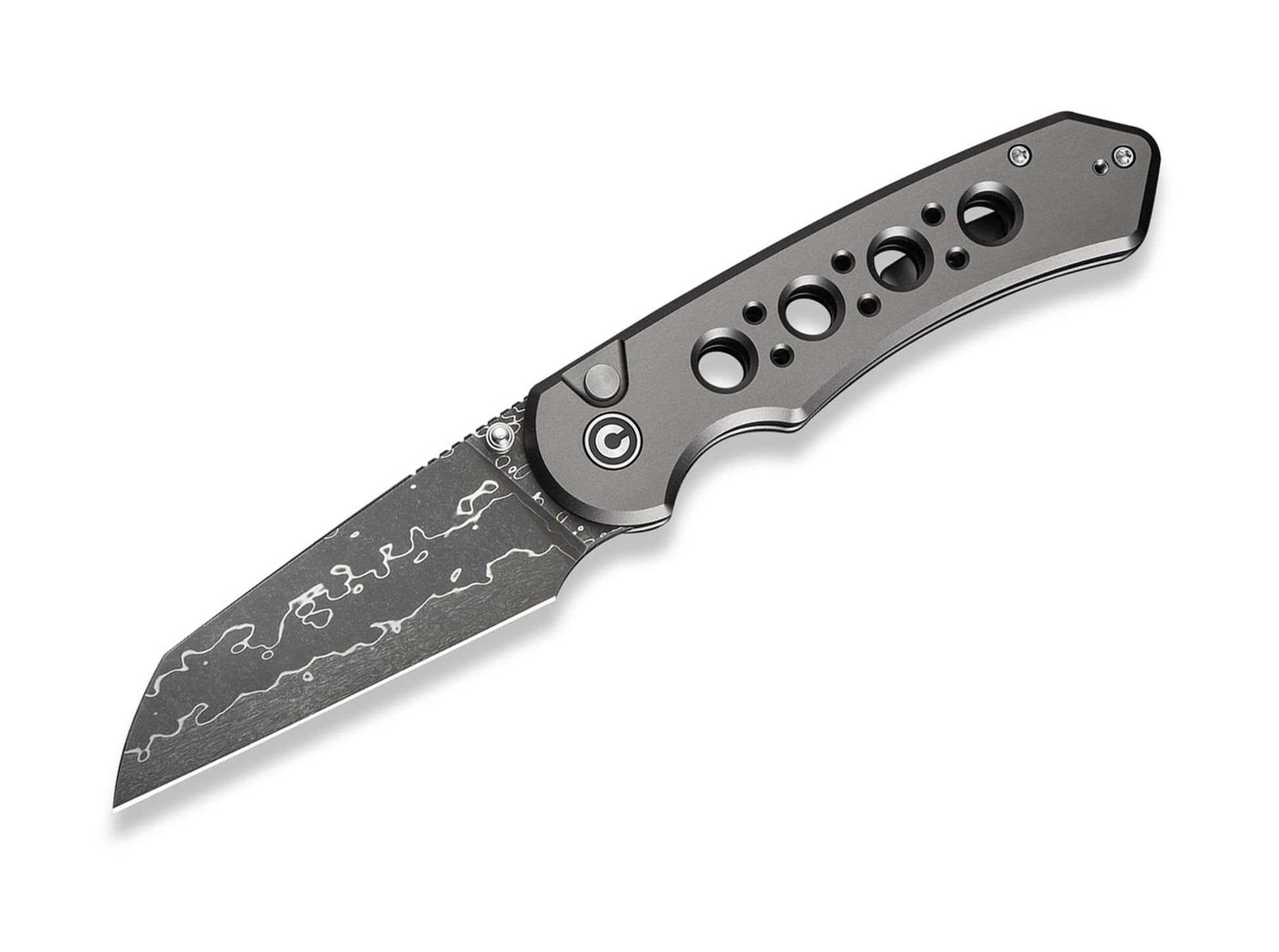 CIVIVI Pragma Prime Damascus Gray Aluminum