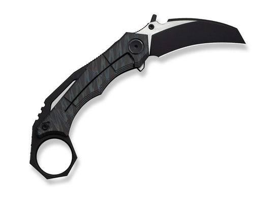 WE Knife Tayra M390 Tiger Stripe Ti Black Stonewashed