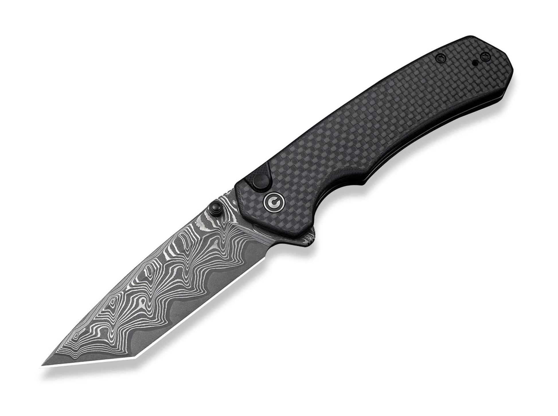 CIVIVI Button Lock Brazen Damascus C10 & CF