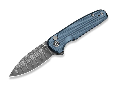 CIVIVI Mini Shakan Damascus Blue Aluminum