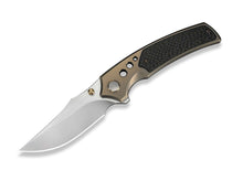 WE Knife Skynix M390 Champagne Ti Twill CF