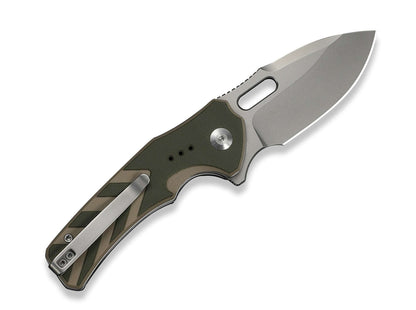 CIVIVI Vexron 14C28N Milled Green & Tan G10 Stonewash