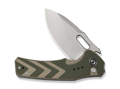 CIVIVI Vexron 14C28N Milled Green & Tan G10 Stonewash
