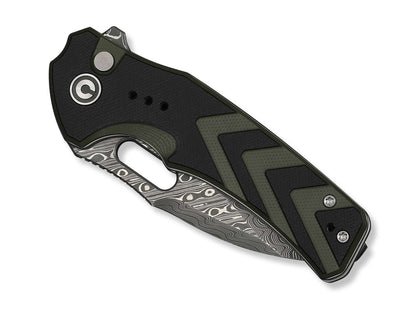CIVIVI Vexron Damascus Milled Black & Green G10