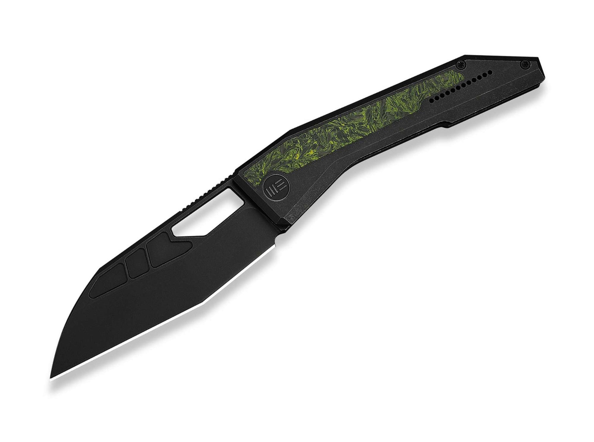 WE Knife Inceptus M390 Black Ti Green & Black CF