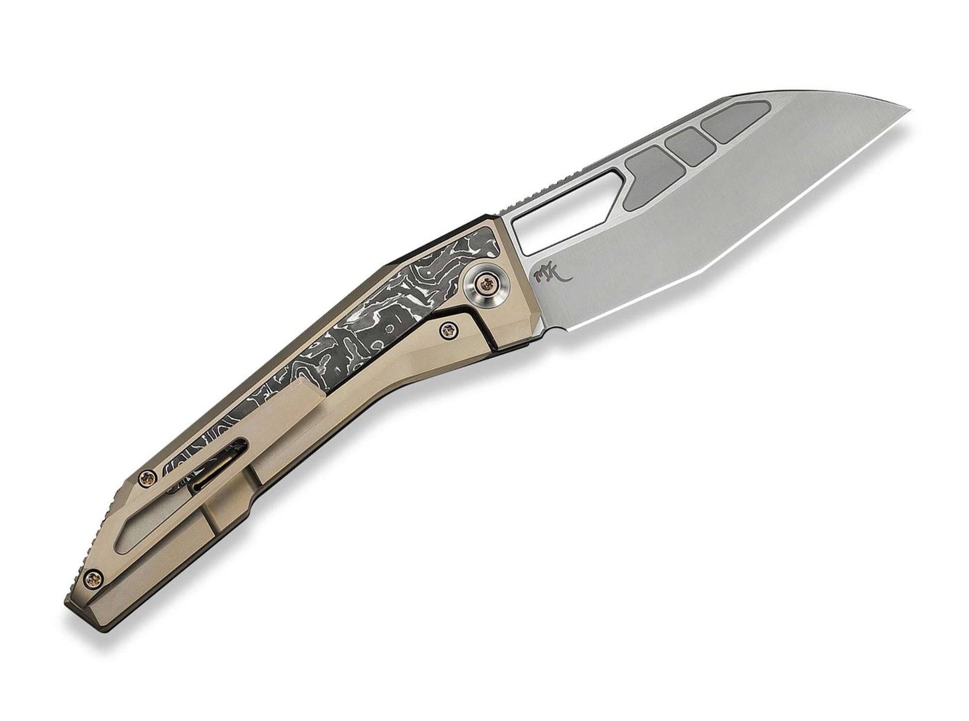 WE Knife Inceptus M390 Campagne Ti Aluminum Foil CF