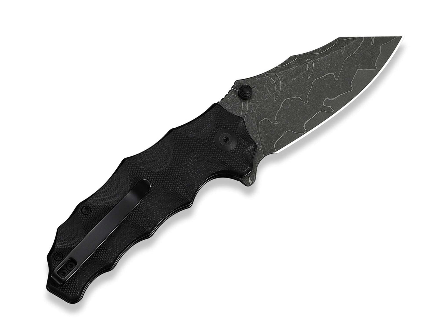 CIVIVI Natterjack Damascus Black G10