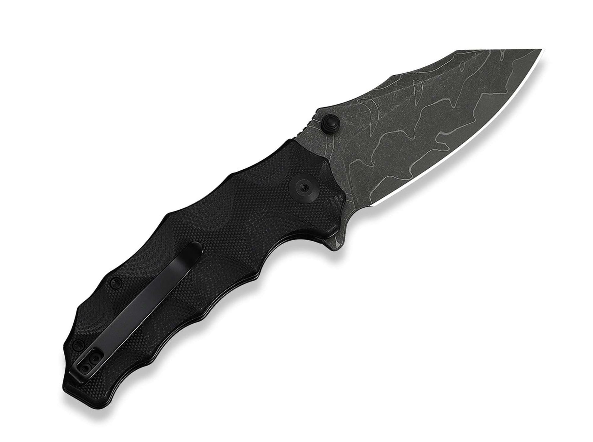 CIVIVI Natterjack Damascus Black G10
