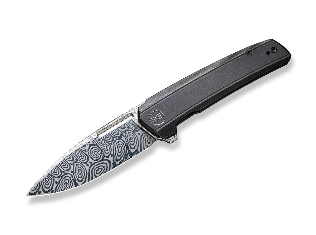 WE Knife Speedster Titanium Black Damascus