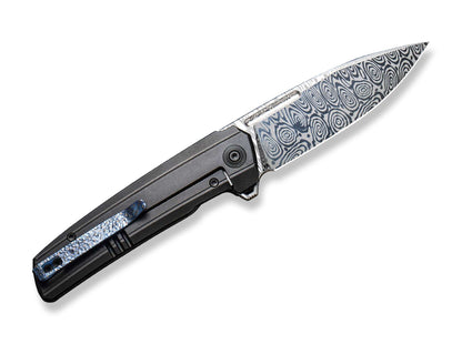 WE Knife Speedster Titanium Black Damascus