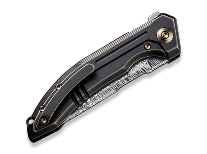 WE Knife Quixotic Titanium Bronze Damascus