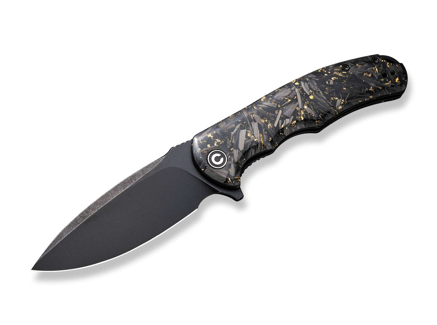CIVIVI Praxis Shredded Carbon Gold