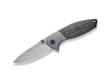 WE Knife Nitro Mini Grey Titanium Micarta Black