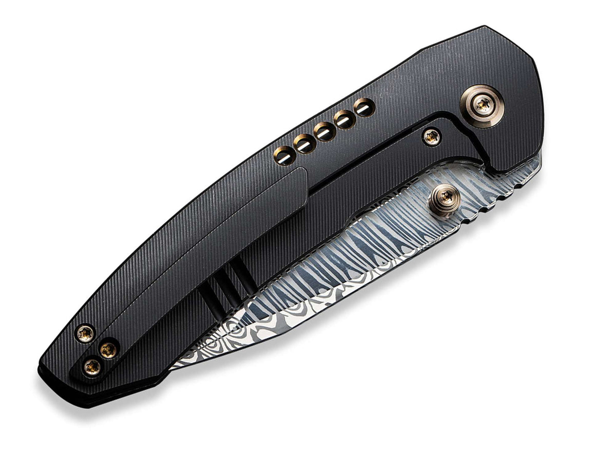 WE Knife Trogon Titanium Black Damascus