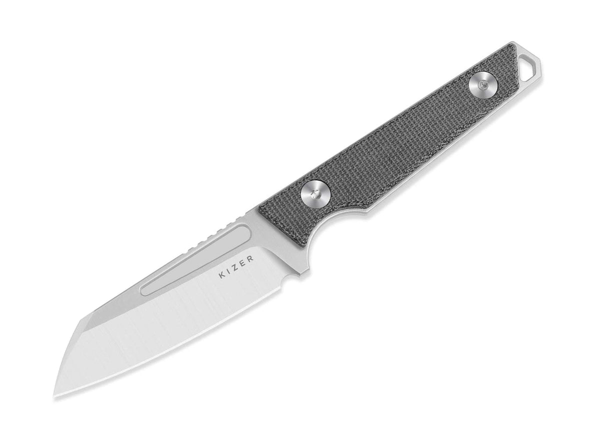 Kizer Phasmids AEB-L Black Micarta