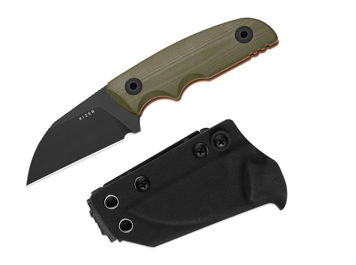 Kizer Snick AEB-L Olive Green G10 Black Stonewash