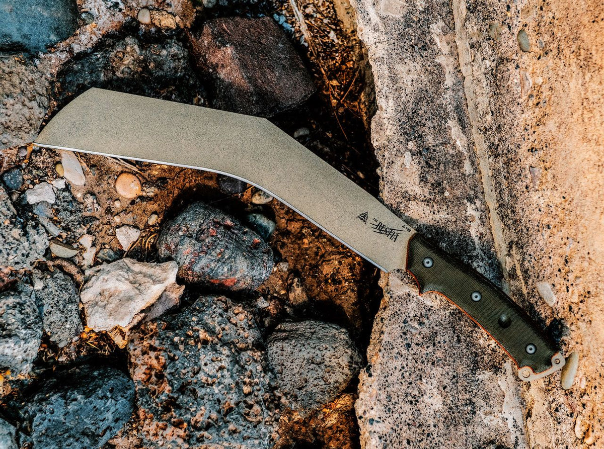 TOPS Knives The Bestia Micarta Green