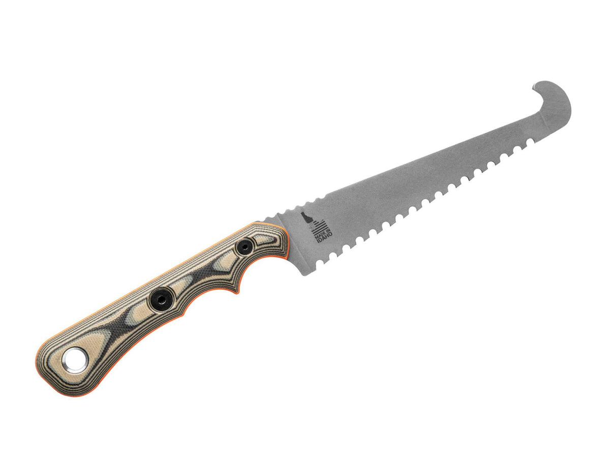 TOPS Knives Muley Saw Tan Black G10