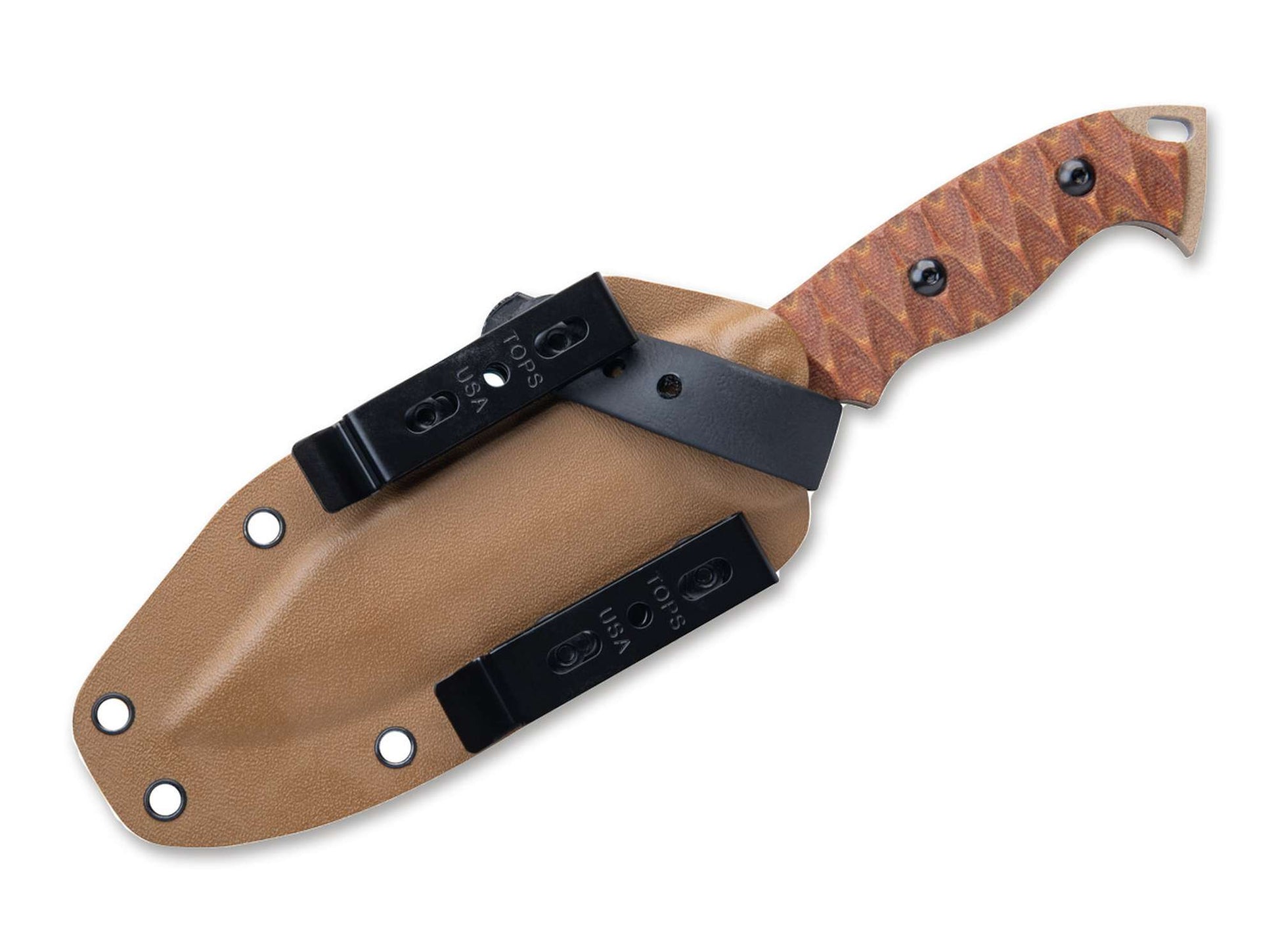 TOPS Knives M-PAT Tan Canvas Micarta