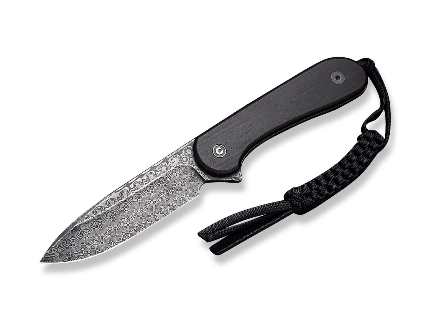 CIVIVI Fixed Blade Elementum Ebony Damascus