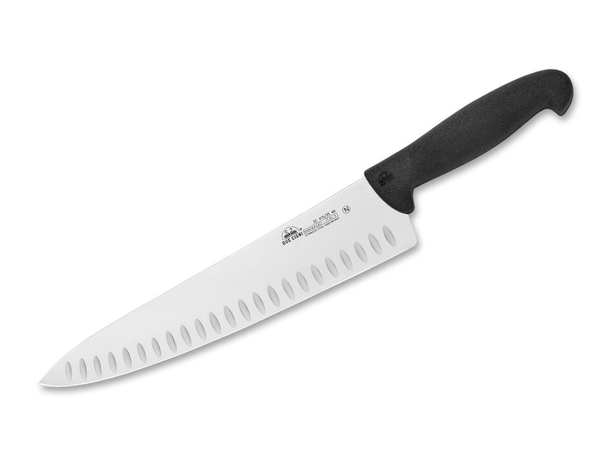 Due Cigni Chefmesser 415 25 Schwarz mit Kullen