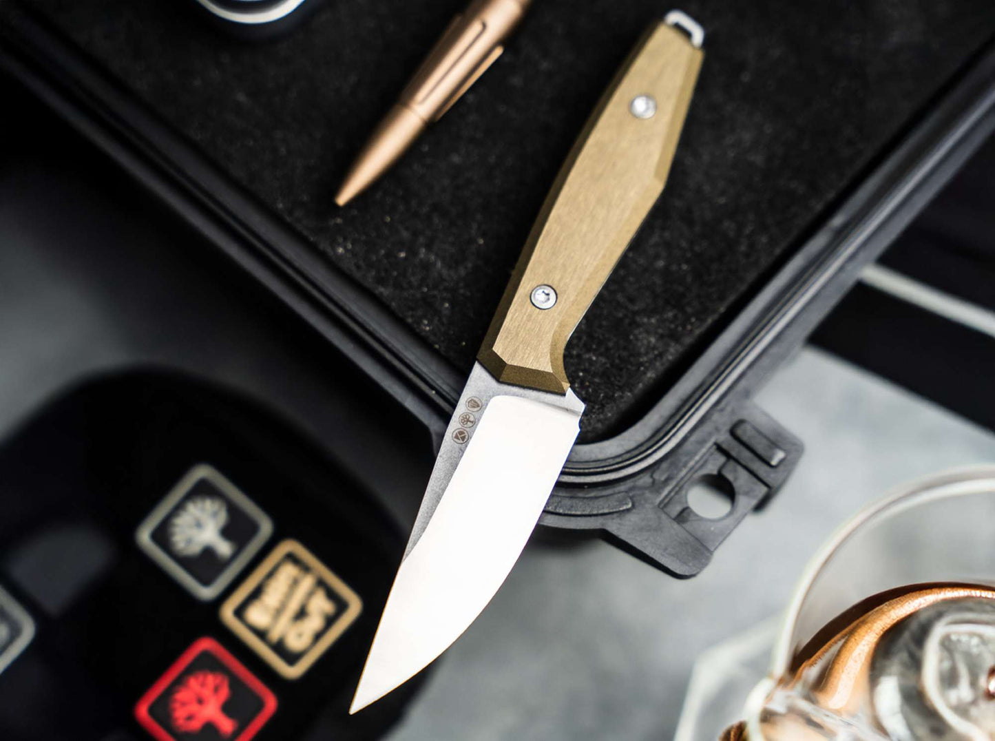 Böker Daily Knives AK1 Droppoint MagnaCut Gold