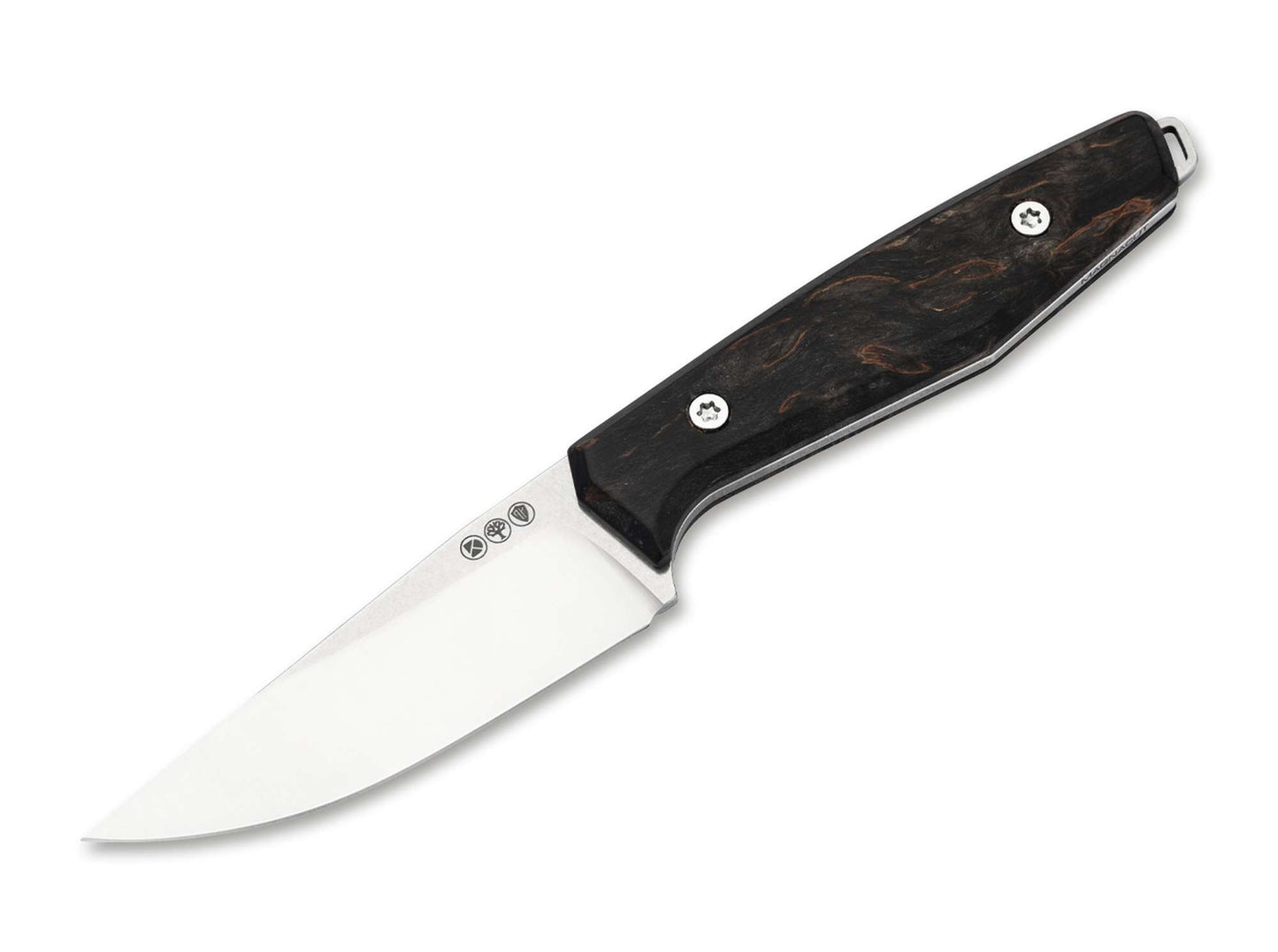 Böker AK1 Droppoint MagnaCut Maserbirke Black