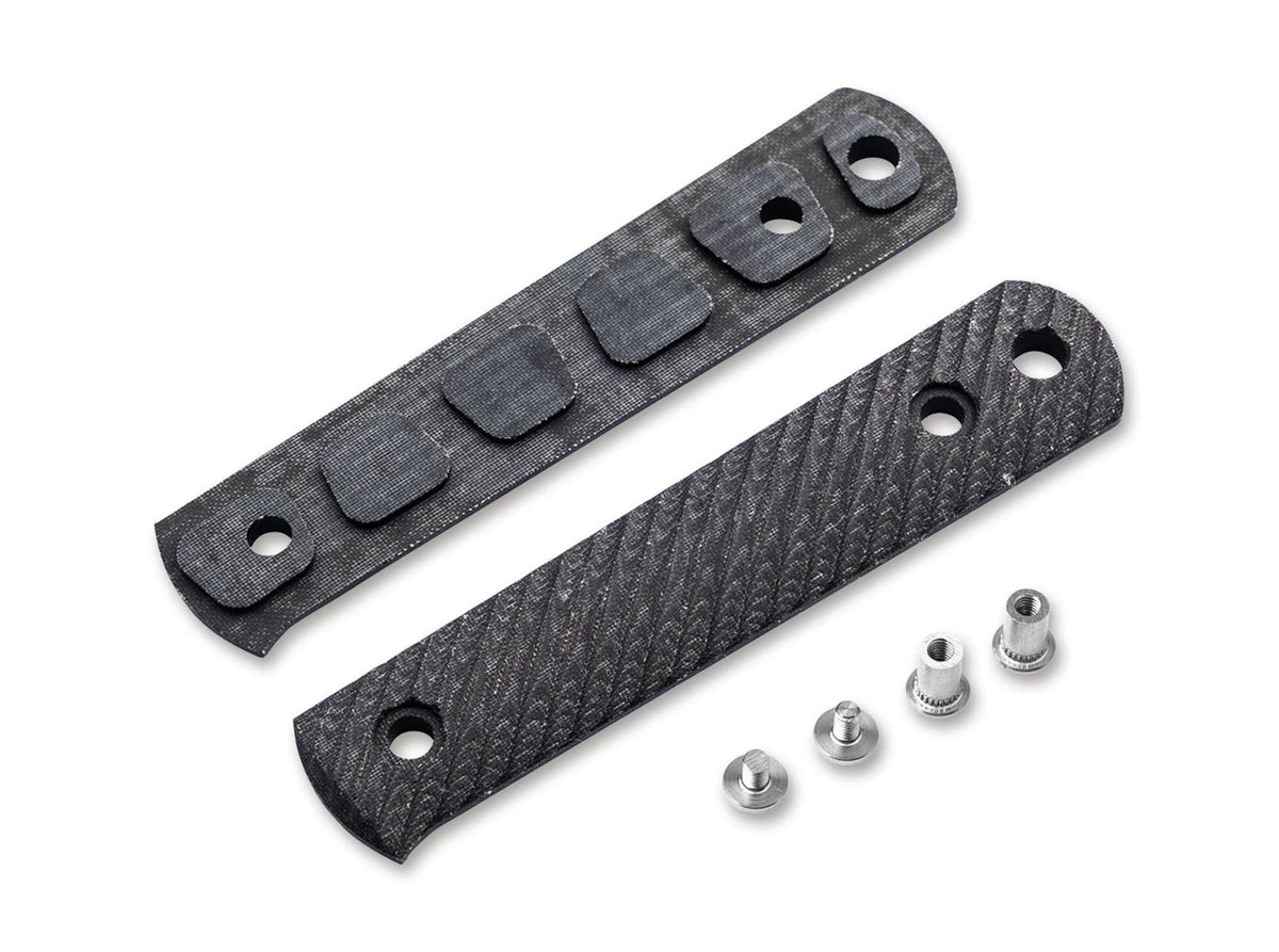 Böker BFF Packlite Griffschalen Leinen Micarta Schwarz & Weiß Rope