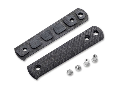 Böker BFF Packlite Griffschalen Leinen Micarta Schwarz & Weiß Rope