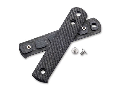 Böker BFF Packlite Griffschalen Leinen Micarta Schwarz & Weiß Rope