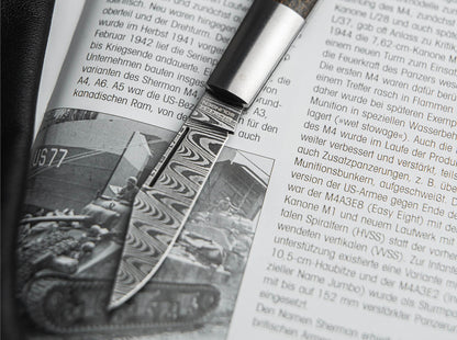 Böker Manufaktur Solingen Barlow M4 Sherman-Damast