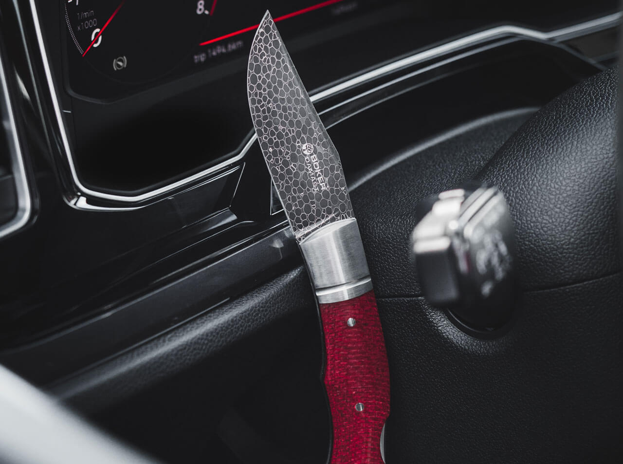 Böker Manufaktur Solingen Boxer Damast