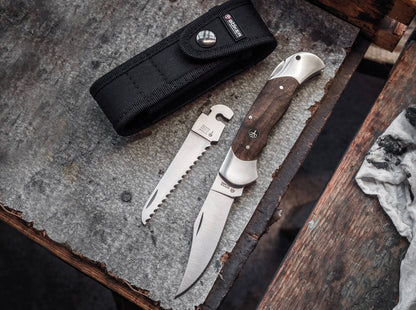 Böker Manufaktur Solingen Optima Walnuss Set