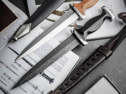 Boker Swiss Dagger Mosaic Damascus