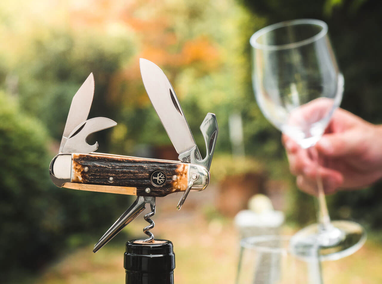 Böker Manufaktur Solingen Sportmesser Hirschhorn