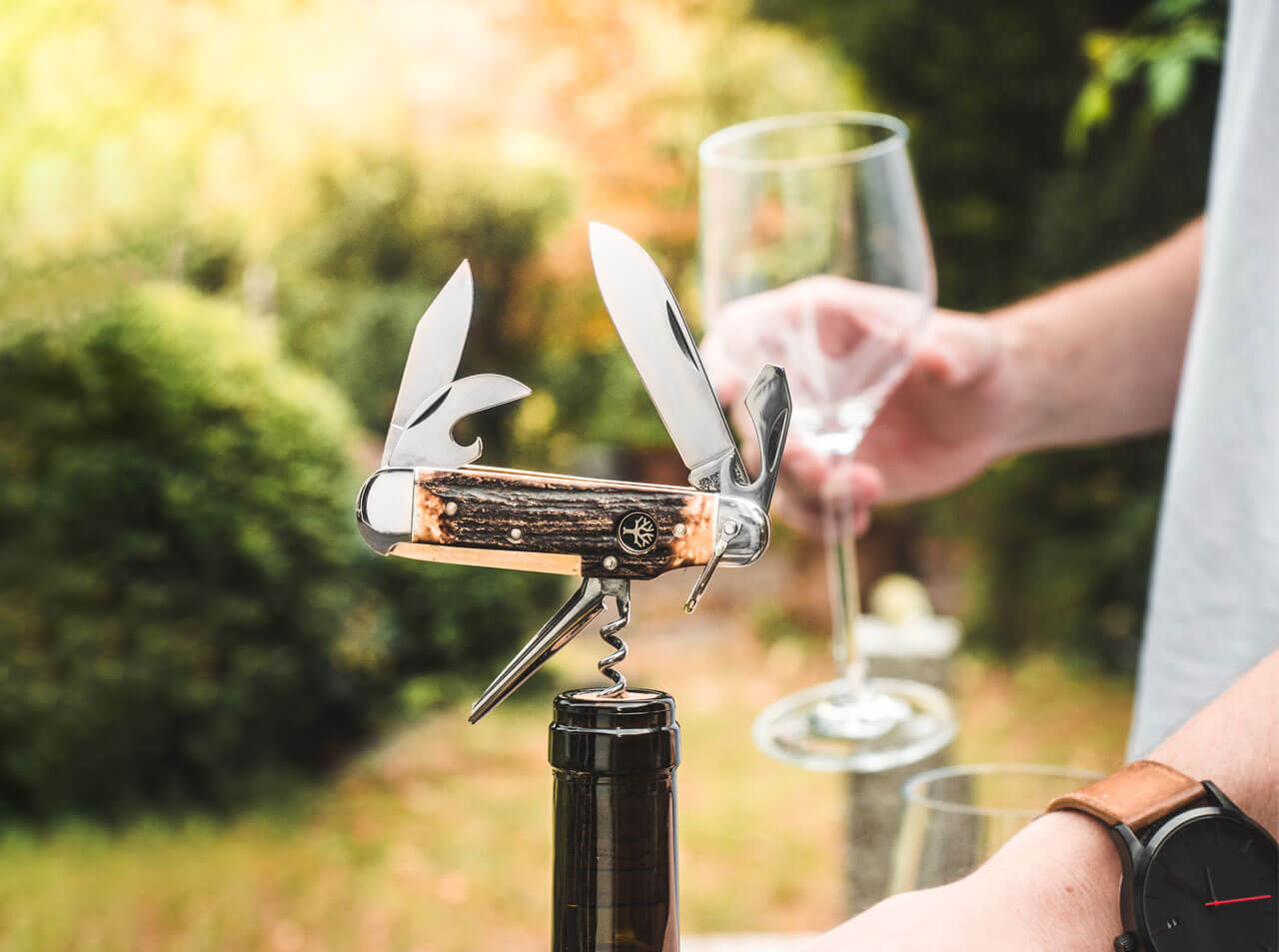 Böker Manufaktur Solingen Sportmesser Hirschhorn