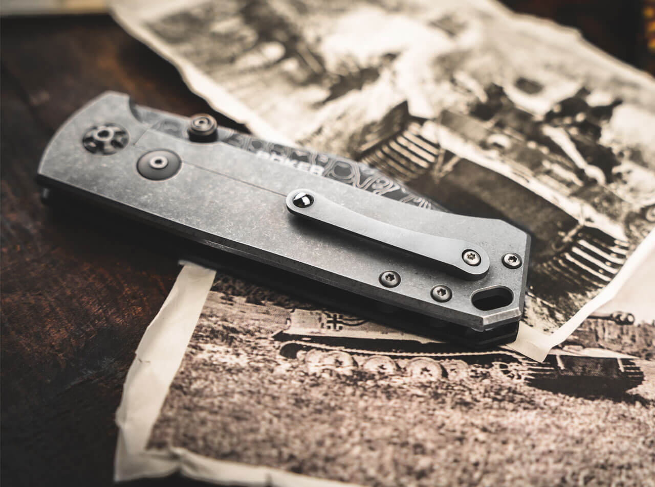 Böker Manufaktur Solingen Tiger-Damast