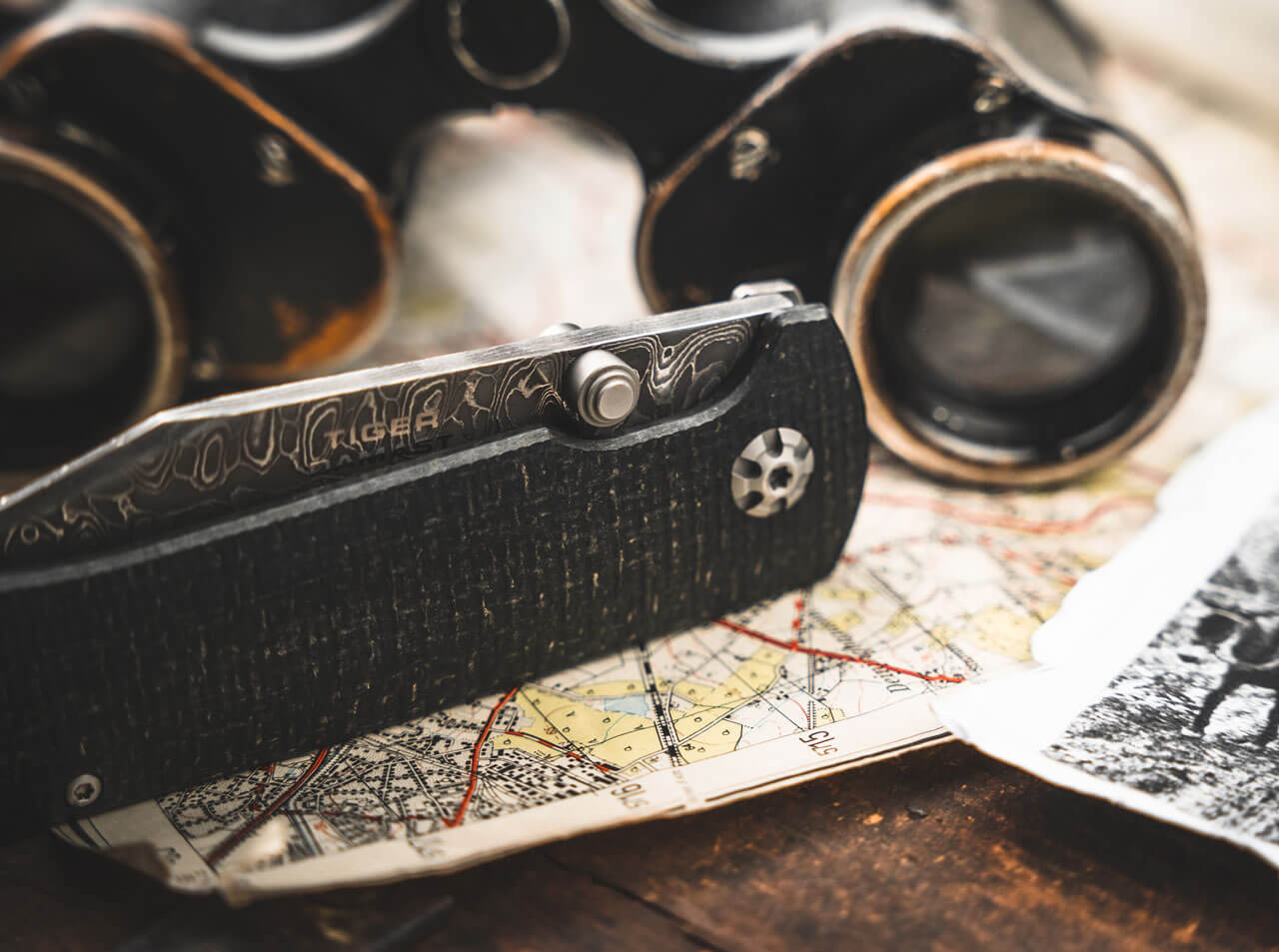 Böker Manufaktur Solingen Tiger-Damast