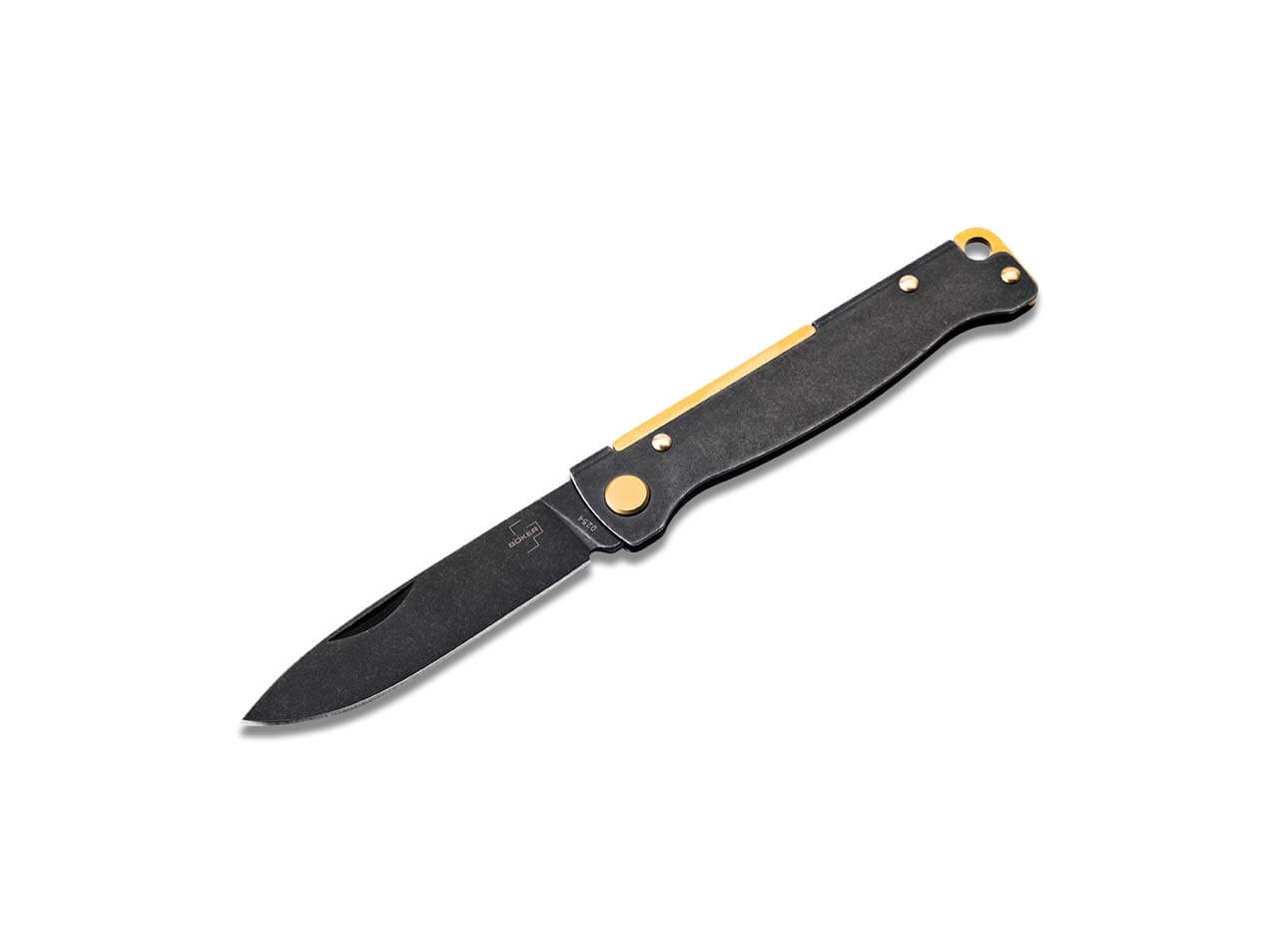 Boker Plus Atlas Black Stonewash Brass